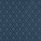 A145 Dark Blue Foliage And Bouquets Upholstery Fabric By The Yard | Width: 54""