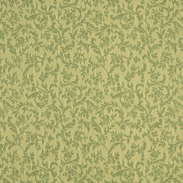 A147 Light Green Foliage And Flowers Upholstery Fabric By The Yard | Width: 54""