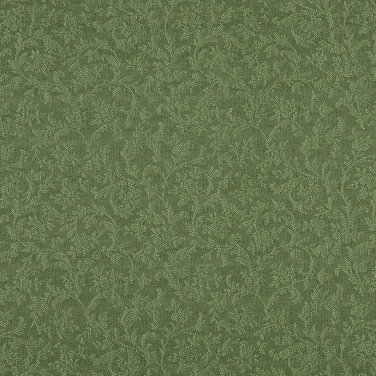 A152 Dark Green Foliage And Flowers Upholstery Fabric By The Yard | Width: 54""