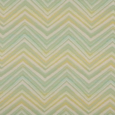 K0105B Lime Green Turquoise Beige Chevron Woven Indoor Outdoor Upholstery Fabric By The Yard