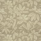 K0130A Beige Brown Floral Leaves Woven Solution Dyed Indoor Outdoor Upholstery Fabric By The Yard