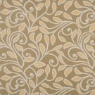 K0131A Gold Beige Tan Vines Leaves Woven Solution Dyed Indoor Outdoor Upholstery Fabric By The Yard