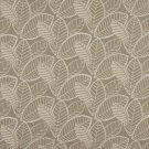 K0137A Gray Beige Leaves Woven Solution Dyed Indoor Outdoor Upholstery Fabric By The Yard