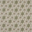 K0139A Beige Brown Turquoise Floral Polka Dot Woven Indoor Outdoor Upholstery Fabric By The Yard