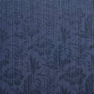 K0100B Navy Two Toned Floral Metallic Sheen Upholstery Fabric By The Yard | Width: 54""