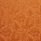 K0100F Orange Two Toned Floral Metallic Sheen Upholstery Fabric By The Yard | Width: 54""