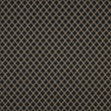 A412 Black And Beige Elegant Diamond Upholstery Fabric By The Yard | Width: 54""
