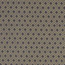 A467 Navy, Tan And Burgundy Diamond Clover Leaf Upholstery Fabric By The Yard | Width: 54""
