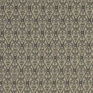 A480 Tan And Midnight Waves Lines And Foliage Upholstery Fabric By The Yard | Width: 54""