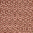 A481 Coral And Tan Waves Lines And Foliage Upholstery Fabric By The Yard | Width: 54""