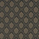 A493 Gold And Midnight Two Toned Brocade Medallion Upholstery Fabric By The Yard | Width: 54""