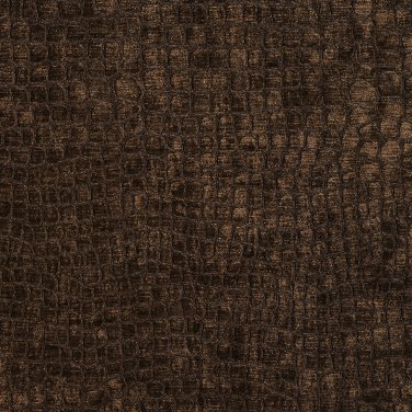K0151F Brown Textured Alligator Shiny Woven Velvet Upholstery Fabric By The Yard | 54"" Wide