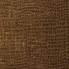 K0151K Brown Textured Alligator Shiny Woven Velvet Upholstery Fabric By The Yard | 54"" Wide