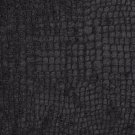K0151R Black Textured Alligator Shiny Woven Velvet Upholstery Fabric By The Yard | 54"" Wide