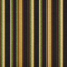 A221 Outdoor Indoor Marine Upholstery Fabric By The Yard| Various Size Stripes - Black, Red and Gold