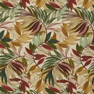 A237 Outdoor Indoor Marine Upholstery Fabric By The Yard| Various Vibrant Leaves - Red Green Gold