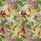 A238 Outdoor Upholstery Fabric By The Yard Contemporary Various Vibrant Leaves - Green Red Yellow