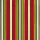 A281 Outdoor Indoor Marine Upholstery Fabric By The Yard| Various Size Stripes - Rainbow Colored