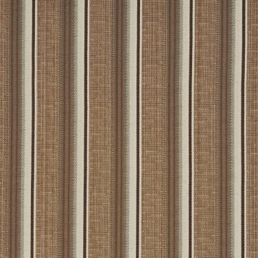 A367 Brown and Ivory Striped Tweed Textured Metallic Upholstery Fabric By The Yard | Width: 54""