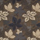 A394 Silver Grey and Beige Large Leaves Textured Metallic Upholstery Fabric By The Yard | Width: 54"
