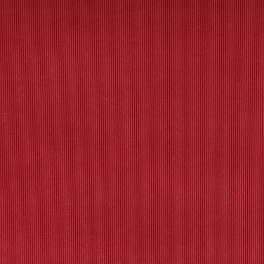 C181 Ruby Red Thin Solid Corduroy Striped Upholstery Velvet Fabric