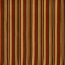 F471 Red, Green and Brown Striped Woven Upholstery Fabric By The Yard | Width: 54""