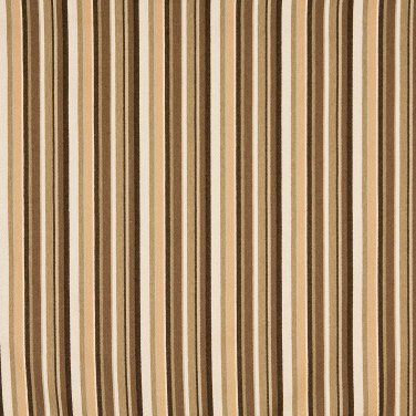 F473 Brown and Beige Striped Woven Upholstery Fabric By The Yard | Width: 54""