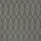 A030 Grey Black Silver Contemporary Overlapping Ovals Upholstery Fabric By The Yard | Width: 54""