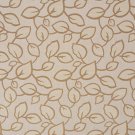 U0000E Beige And Brown Large Scale Leaves Upholstery Fabric By The Yard