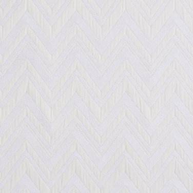U0010E White And Off White Zig Zag Chevron Upholstery Fabric By The Yard