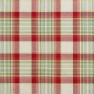 U0020B Green And Red Country Plaid Upholstery Fabric By The Yard