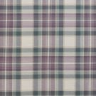 U0020C Green, Purple And Off White Country Plaid Upholstery Fabric By The Yard