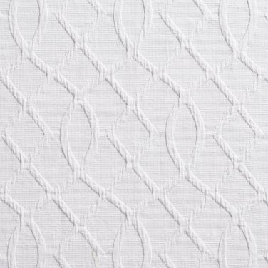 U0030A White Lattice Woven Upholstery Fabric By The Yard