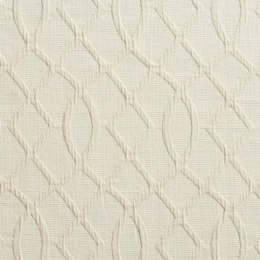 U0030B Cream Lattice Woven Upholstery Fabric By The Yard