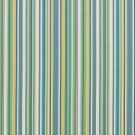 U0070C Teal, Green And White Smooth Thin Striped Upholstery Fabric By The Yard