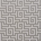 K0270D Silver And Grey Shiny Geometric Two Toned Maze Silk Satin Look Upholstery Fabric By The Yard