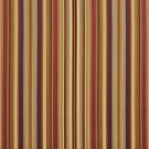 U0160C Burgundy, Green And Gold Shiny Thin Striped Silk Satin Look Upholstery Fabric By The Yard