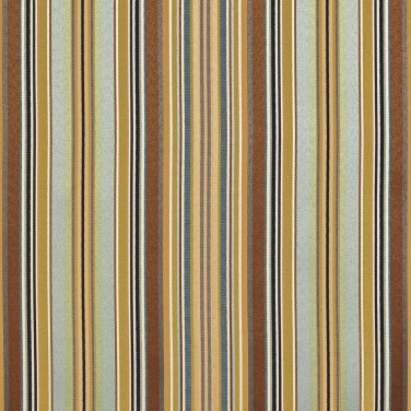 U0160D Teal, Green And Brown Shiny Thin Striped Silk Satin Look Upholstery Fabric By The Yard