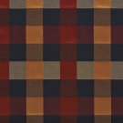 U0170C Wine Green Gold Dark Blue Large 4 Color Check Silk Satin Look Upholstery Fabric By The Yard
