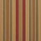 U0190C Green, Burgundy And Gold Various Size Striped Silk Satin Look Upholstery Fabric By The Yard