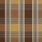 U0220C Gold Green Teal Brown Shiny Stripes Plaid Silk Look Upholstery Fabric By The Yard