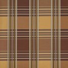 U0220E Brown And Gold Shiny Various Size Stripes Plaid Silk Satin Look Upholstery Fabric By The Yard