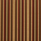 U0230B Burgundy, Gold And Green Shiny Thin Striped Silk Satin Look Upholstery Fabric By The Yard