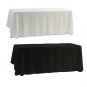 145x145CM Black White Banquet Wedding Birhtday Party Trestle Tablecloths Cover
