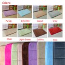Modern Memory Foam Bath Rug NonSlip Bathroom Carpet Microfiber Bath Mat 8 Colors