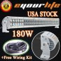Hot 32inch Eyourlife White 180W Driving spot flood Alloy LED work light Bar Boat