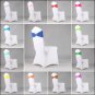 Stretch Chair Cover Band With Buckle Slider Replace Chair Sash Bow Multi-Colors