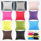 42x42CM Rose Flower Satin Couch Cushion Cover Home Decor Pillow Case 11 Colors