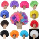 Party Disco Afro Clown Hair Football Fan Adult/Child Costume Curly Wig 13 Colors