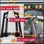 07-2014 Jeep Offroad Wrangler Windsheild Mounting Bracket fit 50-52" LED LIGHT